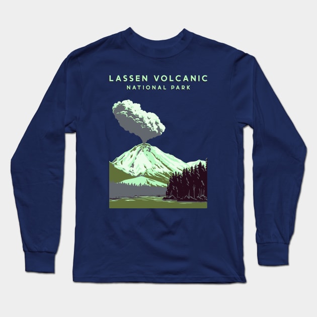 Lassen Peak Long Sleeve T-Shirt by splode